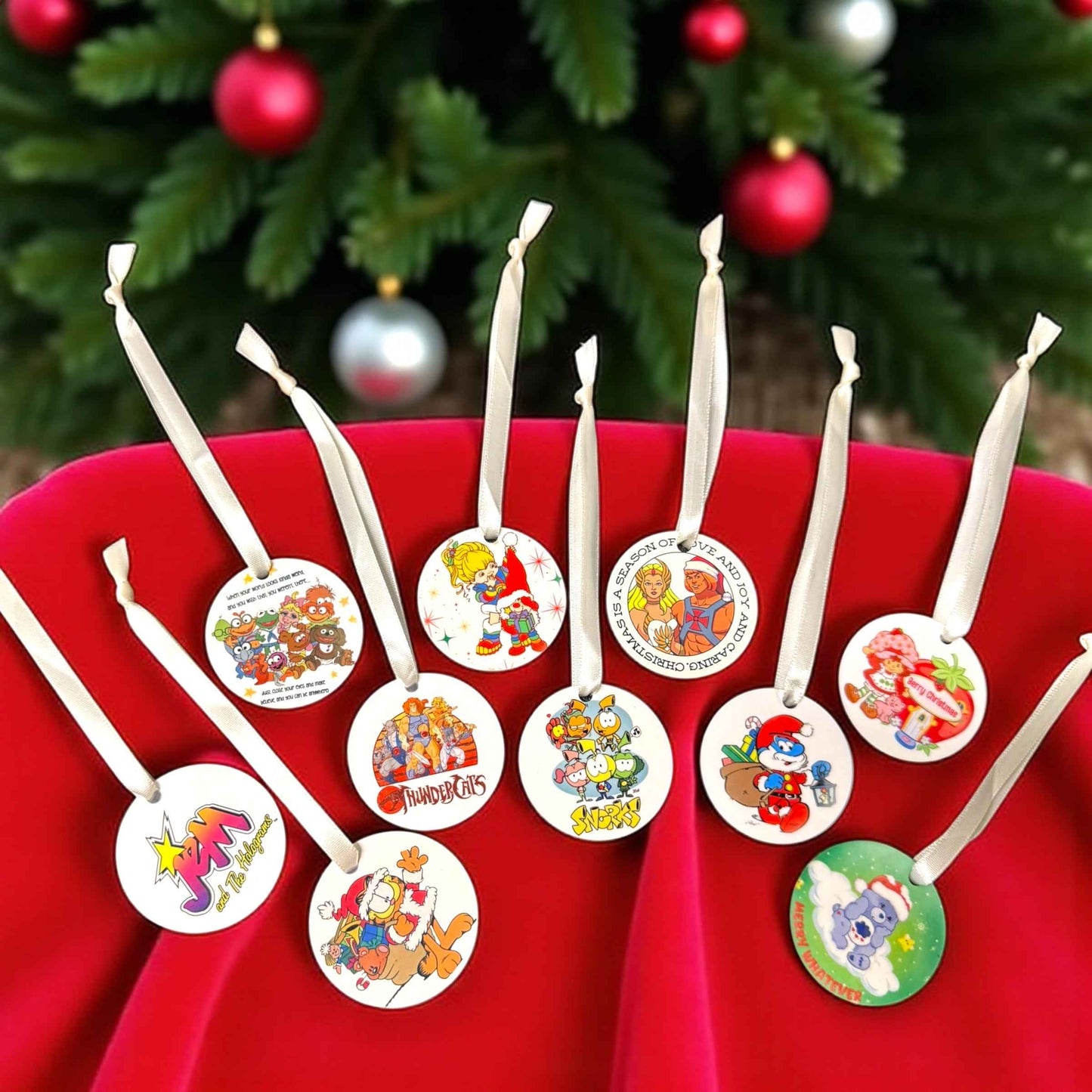 80’s Saturday Morning Cartoon Ornament Set 🎄