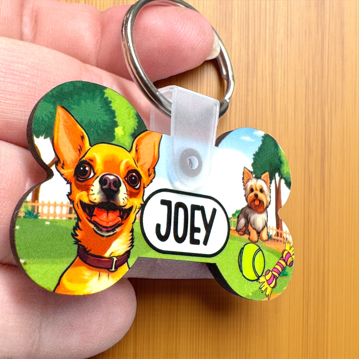 Personalized Cartoon Pet Tags | Custom Artist-Created Pet ID Tag