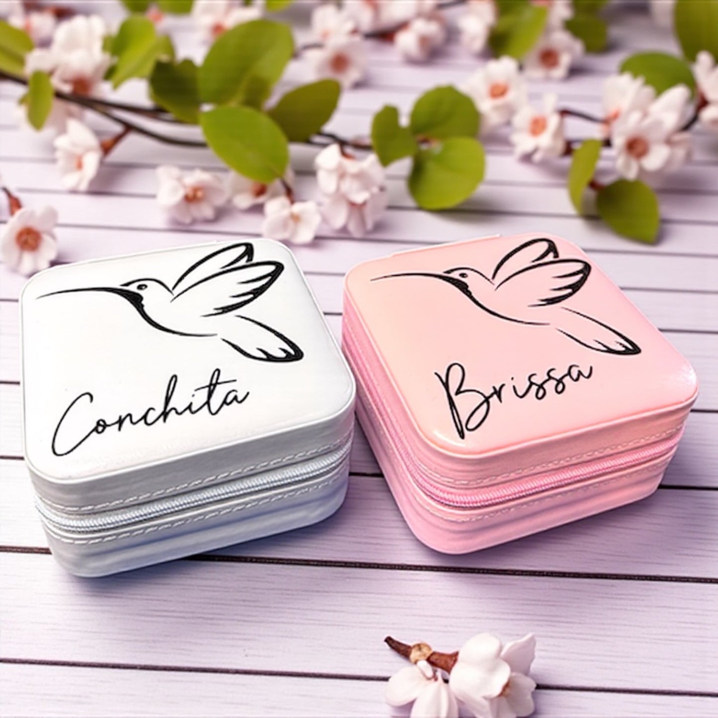 Personalized Travel Jewelry Box – Custom Gift for Bridesmaids, Birthdays & More!
