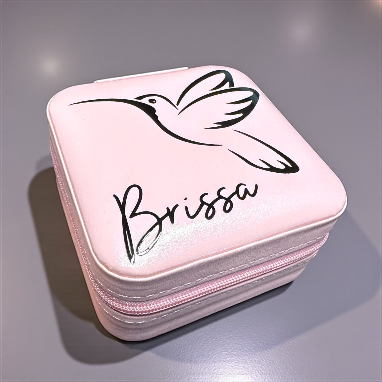 Personalized Travel Jewelry Box – Custom Gift for Bridesmaids, Birthdays & More!