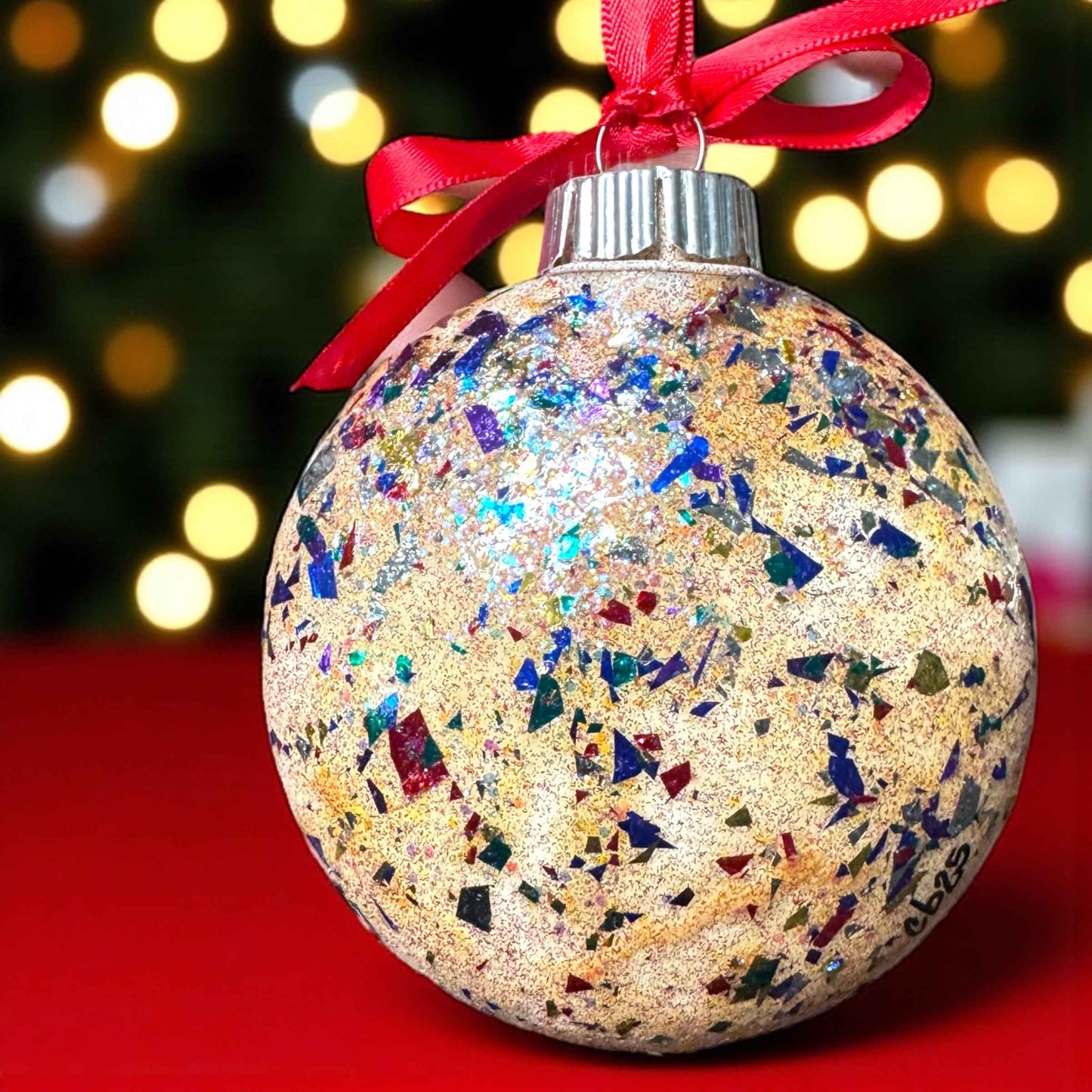 "Cheers to 50 Years!" Hand-Painted Ornament | 50th Birthday & Anniversary Gift