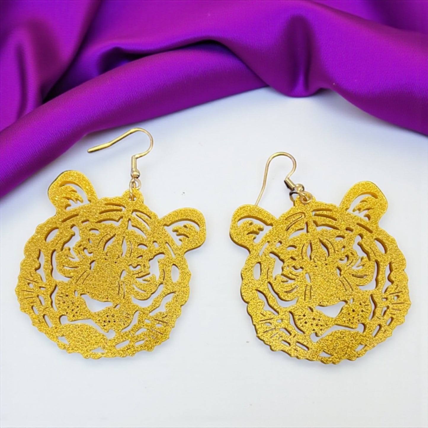Purple & Gold Tiger Earrings – LSU Game Day Jewelry | 3 Fierce Styles!
