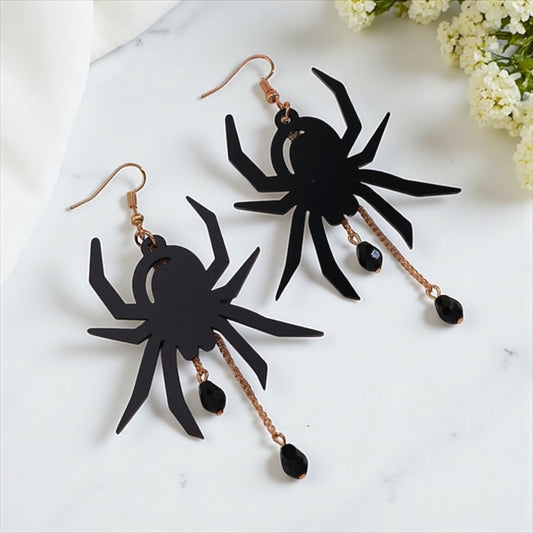 Spooktacular Spider Dangle Earrings: Unleash Your Inner Spider Queen!