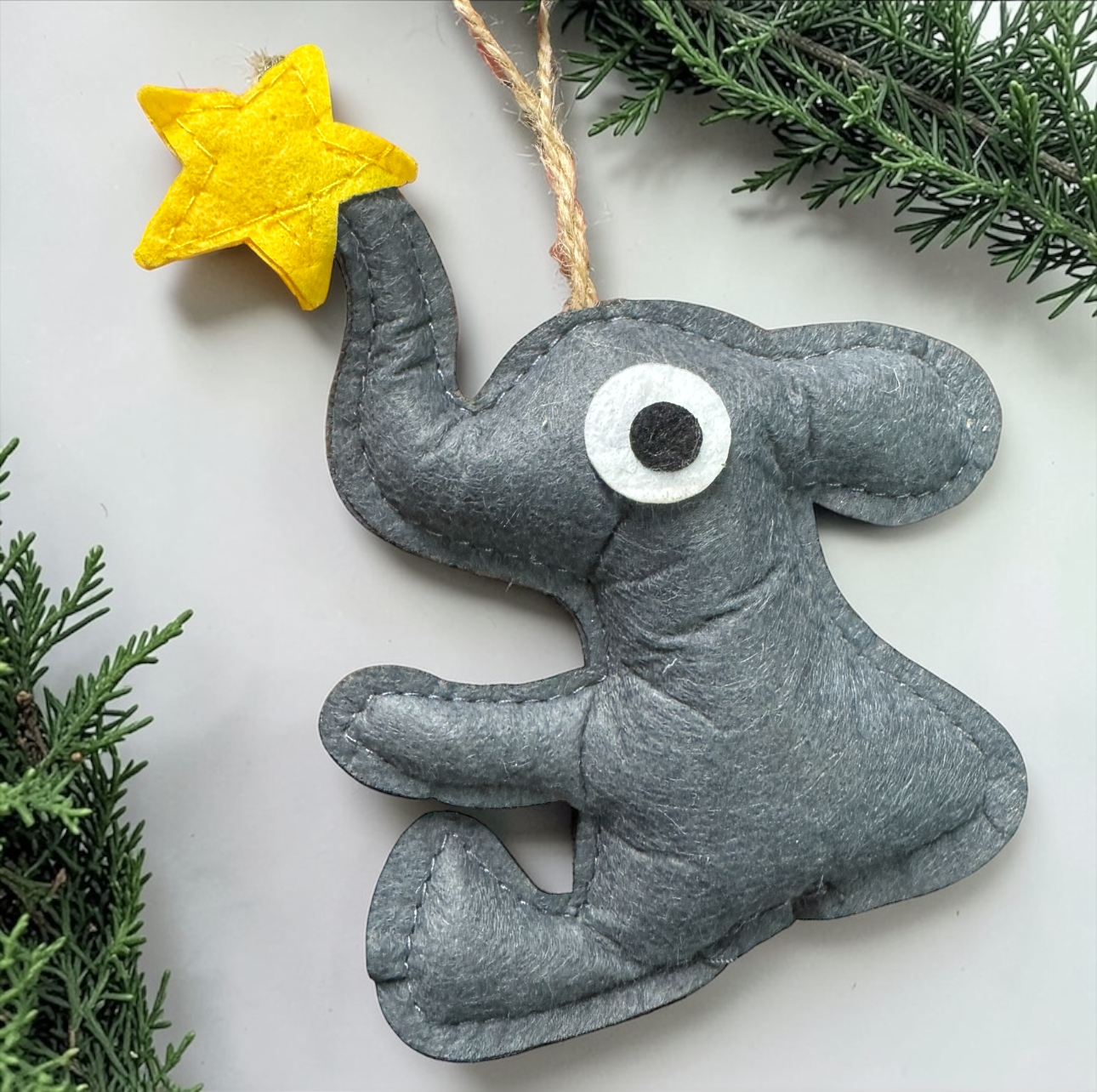 Elephant Friendship Ornament Set (2 Pack) with Story Card | Sister & Best Friend Gift