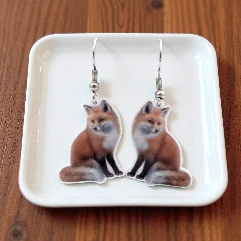 Red Fox Earrings - Charming Woodland Animal Jewelry for Nature Lovers