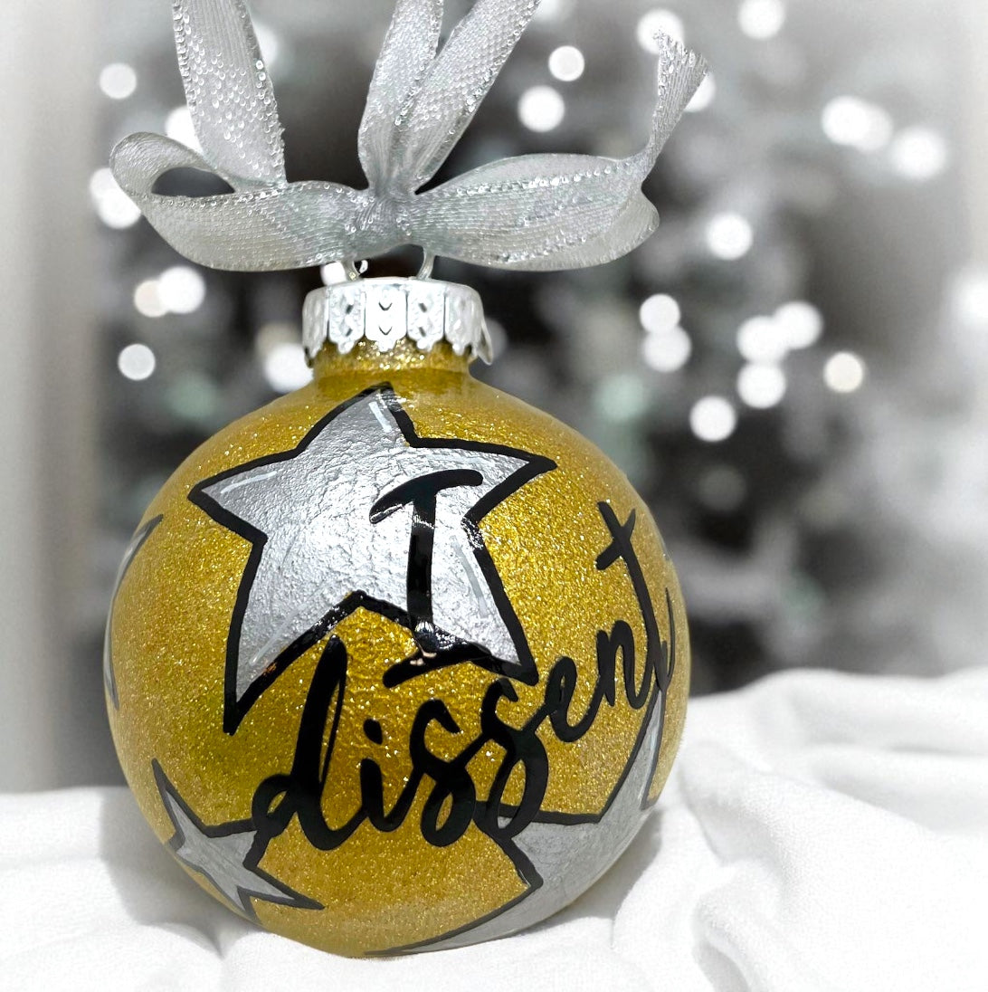 RBG Christmas Ornament – Feminist “I Dissent” Holiday Statement