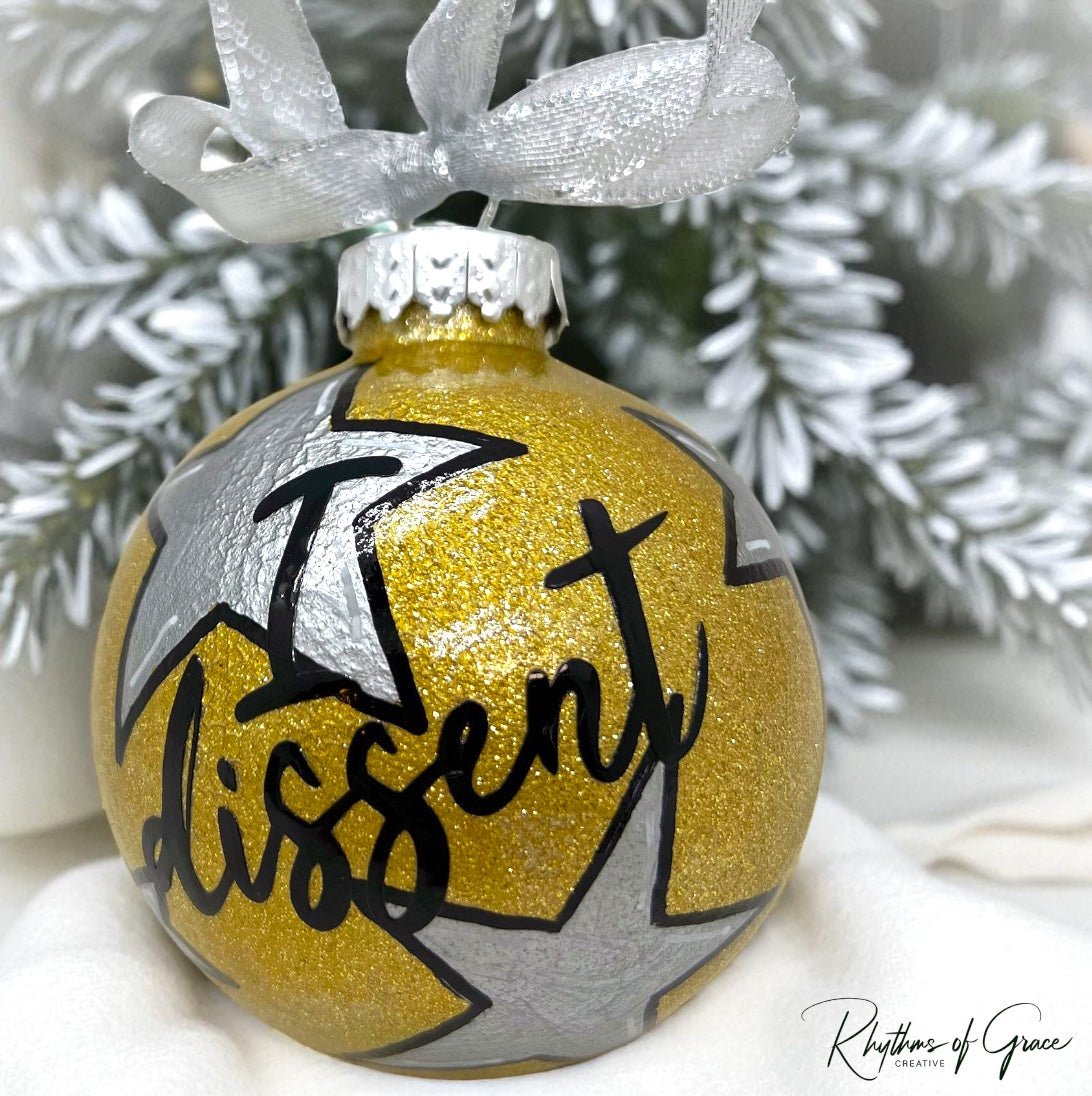 RBG Christmas Ornament – Feminist “I Dissent” Holiday Statement