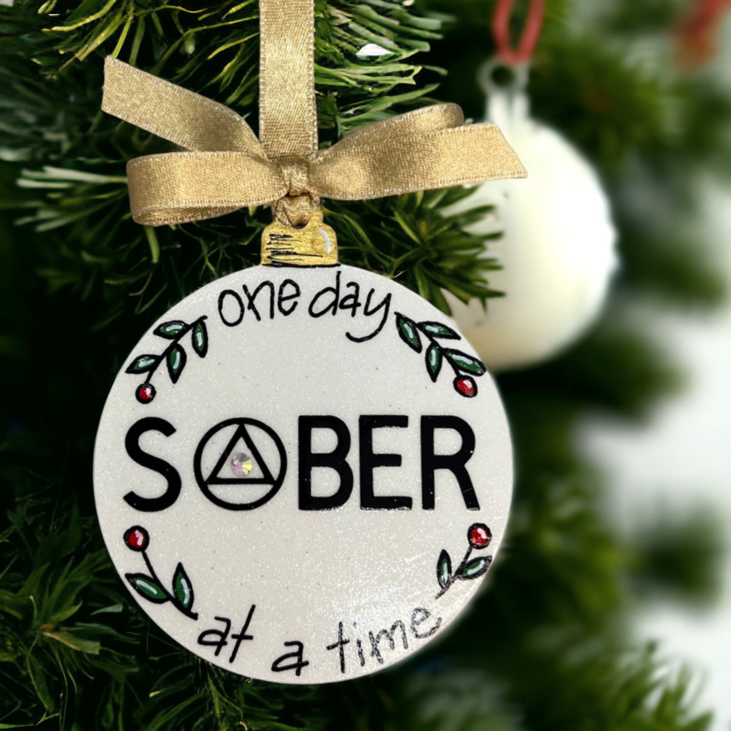 Sober Ornament – Sobriety Ornament | AA & NA Recovery Gift