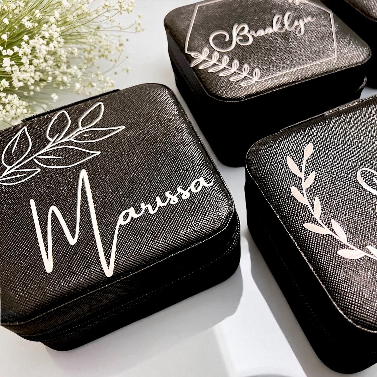 Personalized Travel Jewelry Box – Custom Gift for Bridesmaids, Birthdays & More!