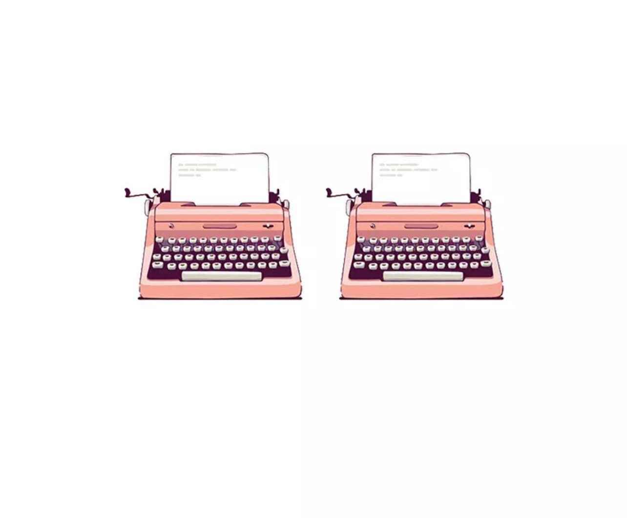 Pink Typewriter Stud Earrings: A Vintage Whimsy!