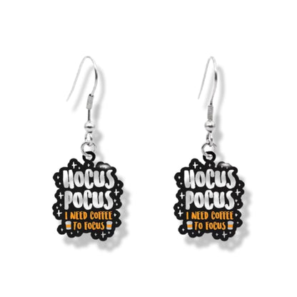 Hocus Pocus Earrings - True Crime, Handmade Jewelry, I Smell Children, Halloween Earrings, Halloween, Sanderson Sisters, Handmade Earrings