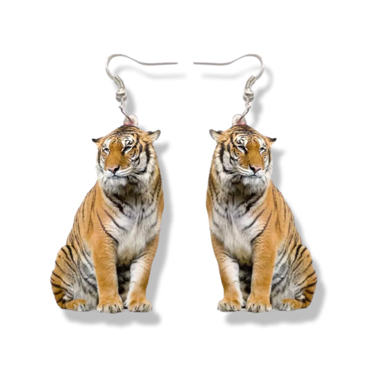 Tiger Earrings  - Louisiana Football, Cincinnati Bengals, Tiger Earrings, Handmade Earrings, LSU Tigers, Bengal Earring, Handmade Jewelry
