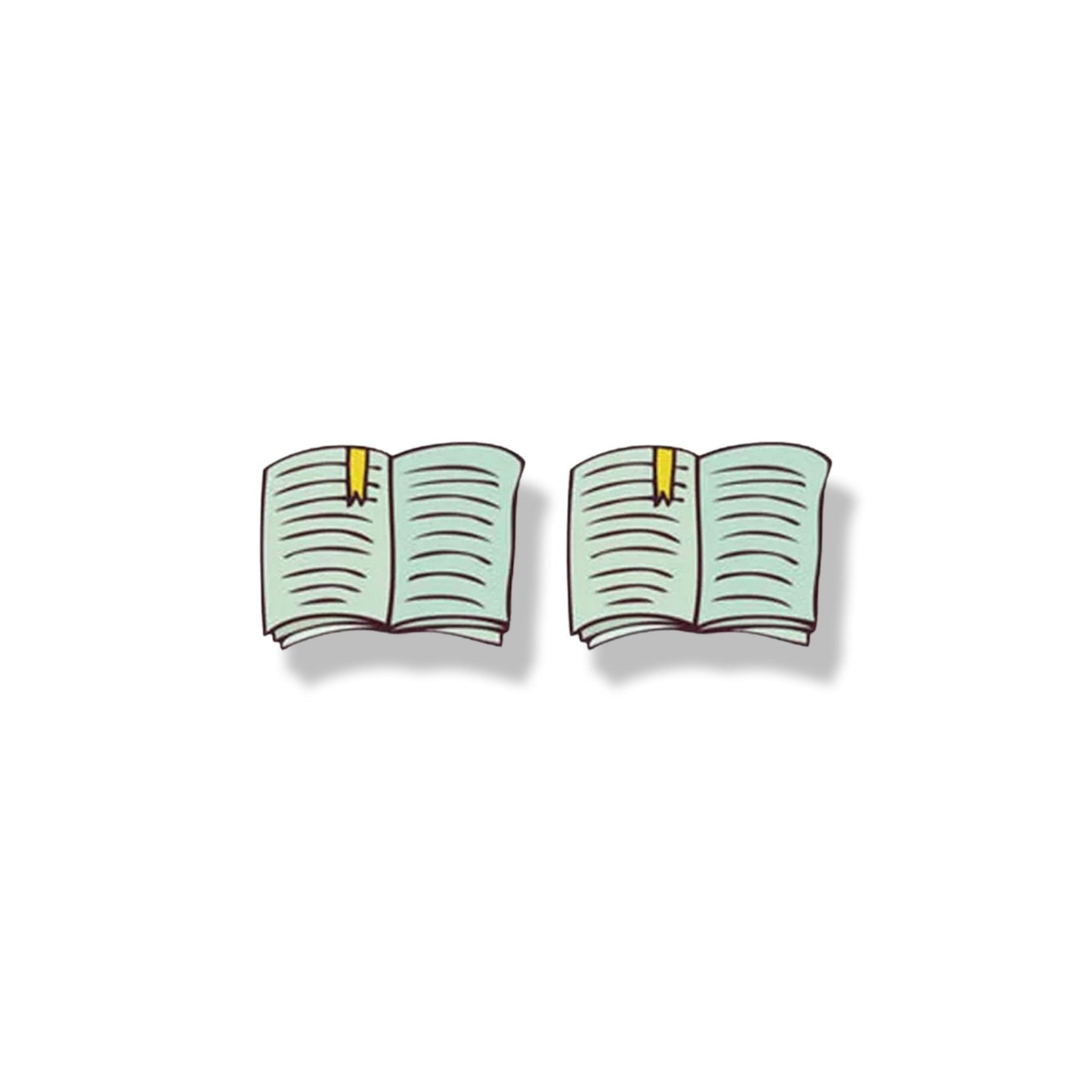 Book Club Stud Earrings - A Novel Touch to Your Style! - Rhythms of Grace Creative