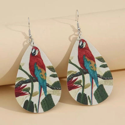 Parrot Earrings - Handmade Earrings, Parrot Jewelry, Bird Watching, Bird Earrings, Animal Earrings, Animal Jewelry, Tropical Bird, Key West