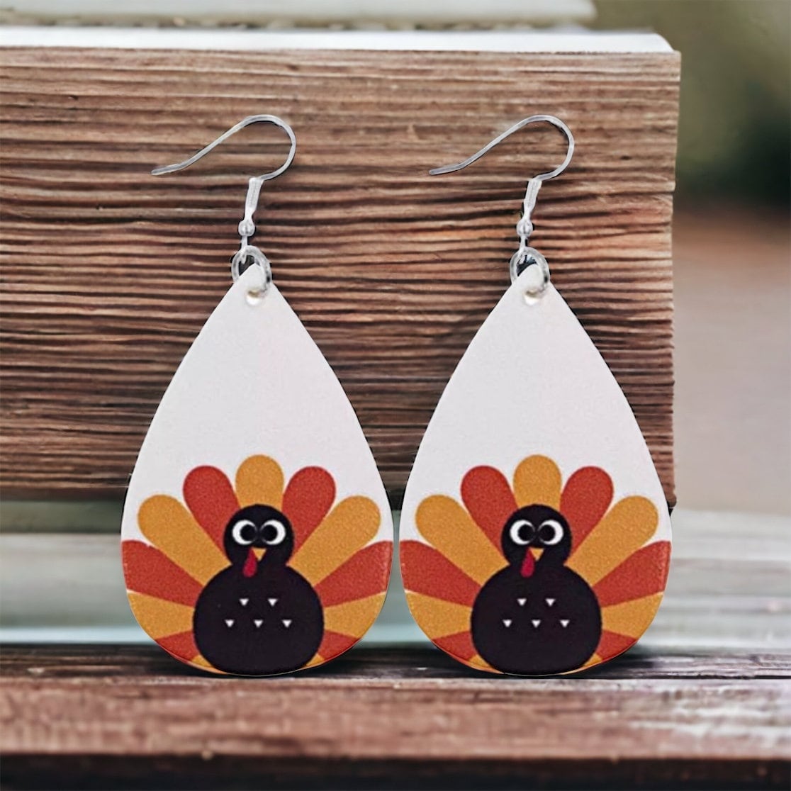 Gobble Gobble Glam: Turkey Teardrop Earrings for Thanksgiving Fun! 🦃 - Rhythms of Grace Creative