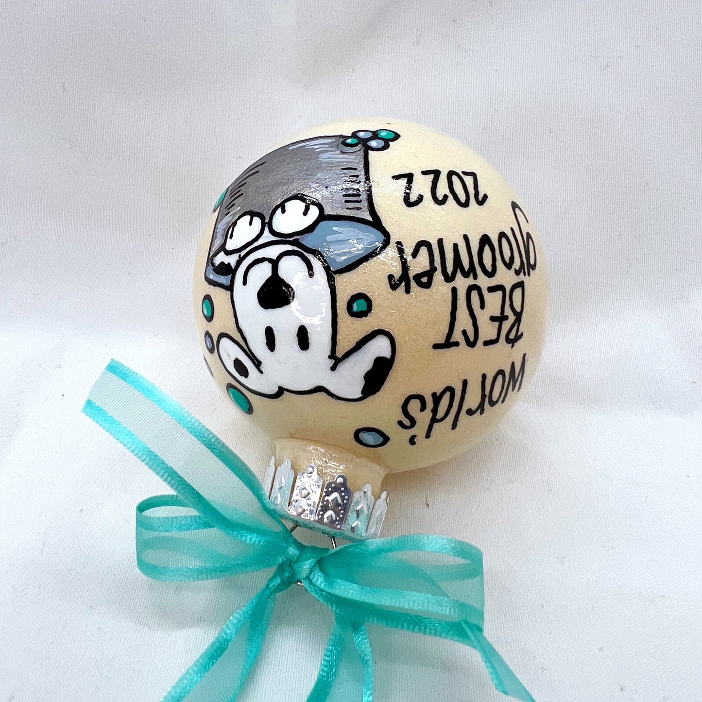 Groomer Ornament - World's Best Groomer, Dog Groomer, Groomer Gift, Pet Groomer, Grooming Gift, Christmas Ornament, Holiday Ornament - Rhythms of Grace Creative