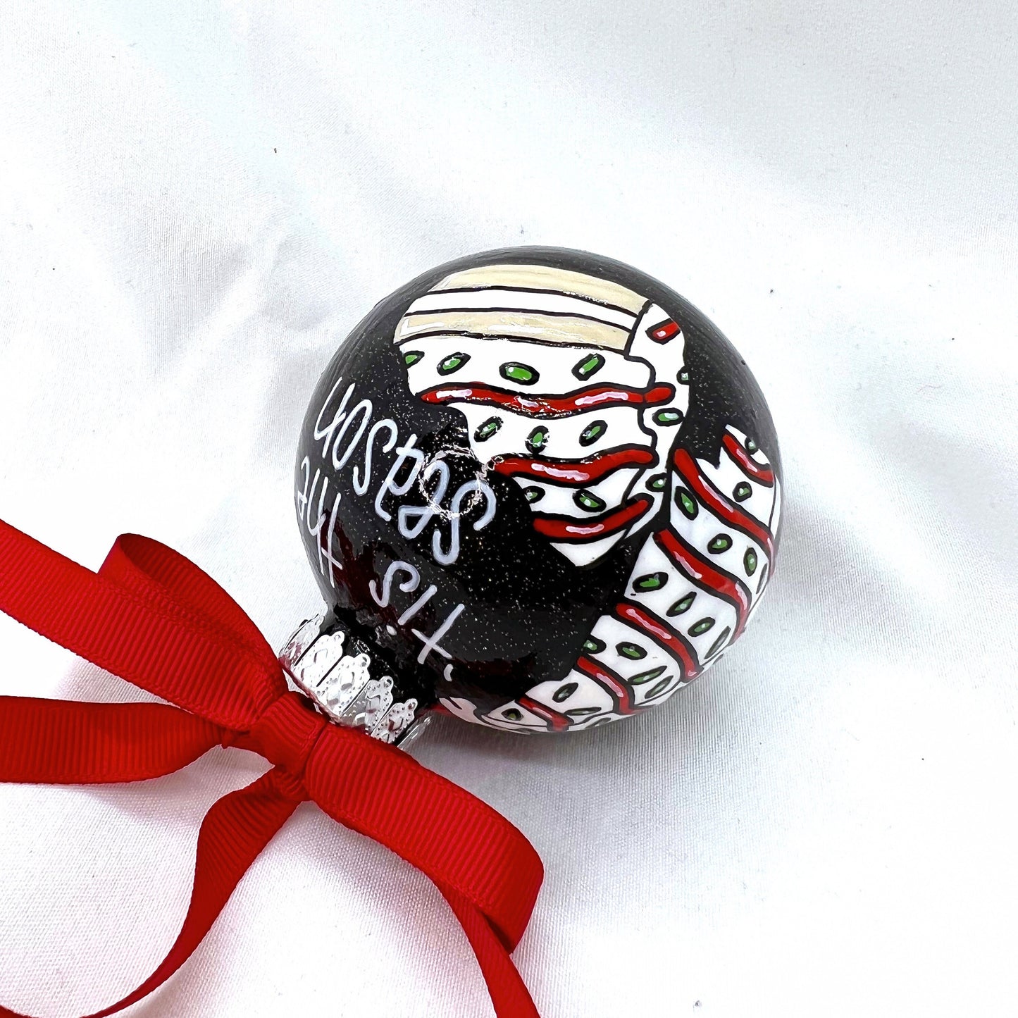 Tis the Season Ornament - Christmas Tree Cake, Christmas Ornament, Holiday Ornament, Looking Like a Snack, Christmas Cake, Ornament Exchange - Rhythms of Grace Creative