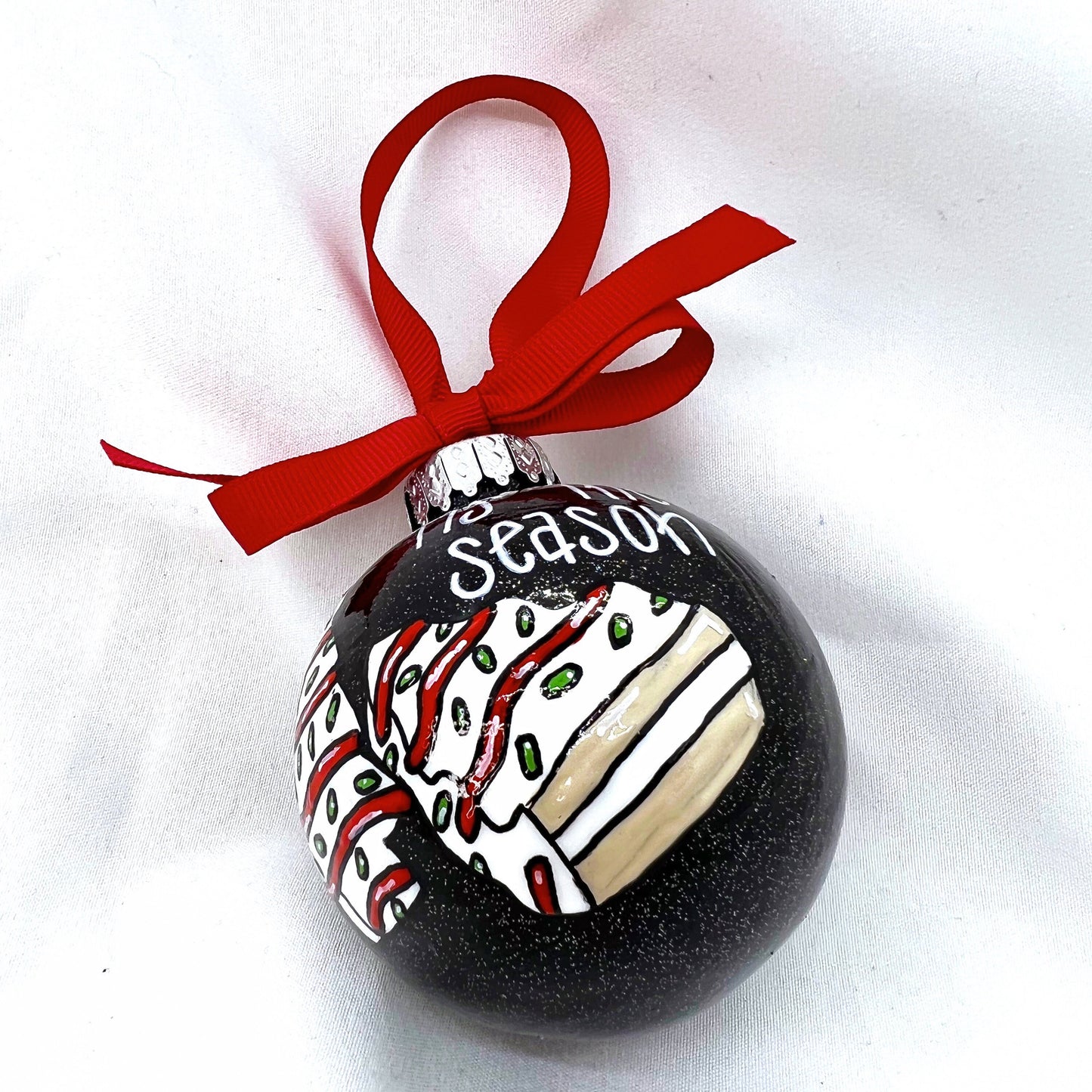Tis the Season Ornament - Christmas Tree Cake, Christmas Ornament, Holiday Ornament, Looking Like a Snack, Christmas Cake, Ornament Exchange - Rhythms of Grace Creative