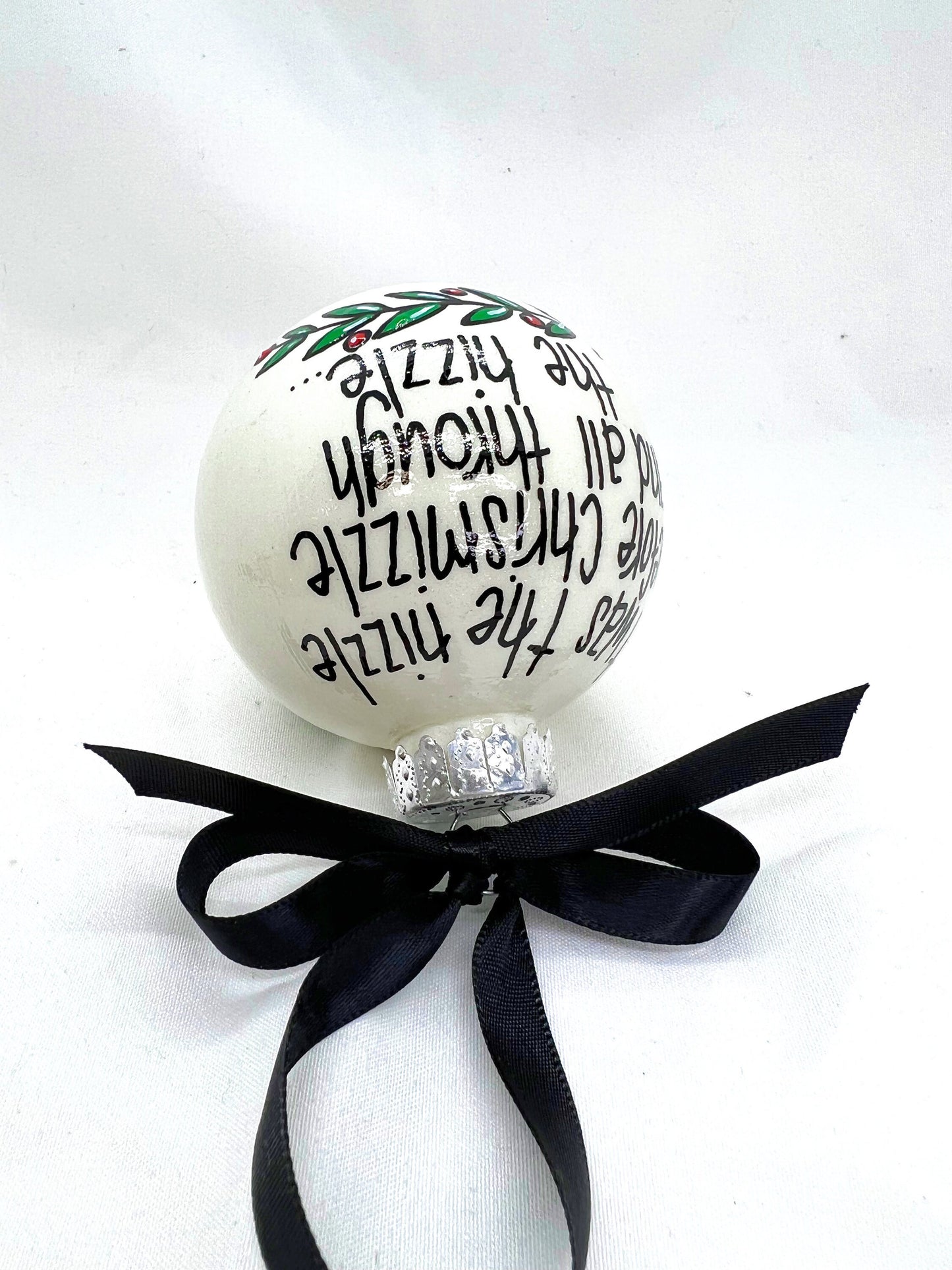 Chrisnizzle Ornament - Christmas Tree Cake, Christmas Ornament, Holiday Ornament, Looking Like a Snack, Christmas Cake, Ornament Exchange - Rhythms of Grace Creative