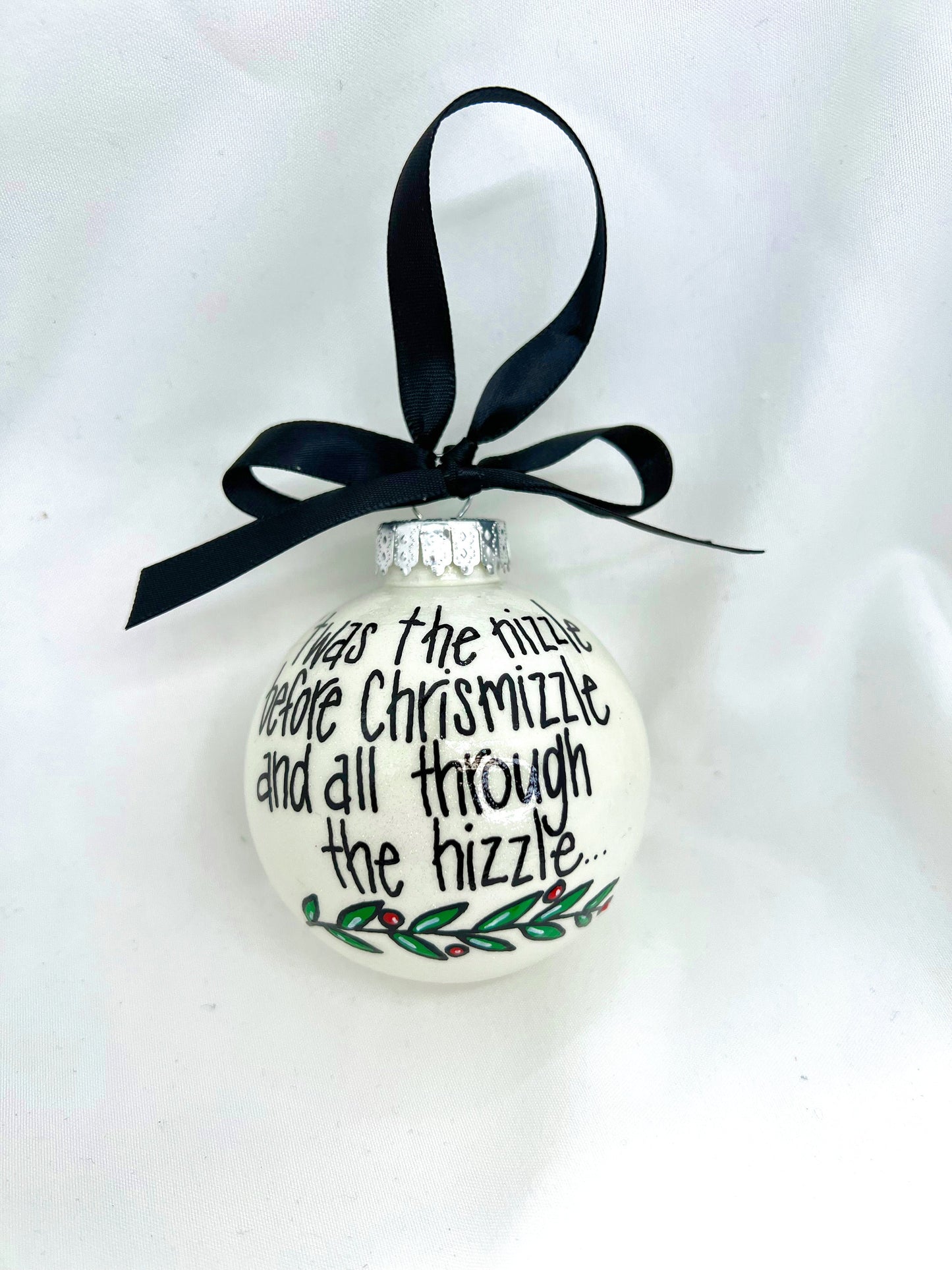 Chrisnizzle Ornament - Christmas Tree Cake, Christmas Ornament, Holiday Ornament, Looking Like a Snack, Christmas Cake, Ornament Exchange - Rhythms of Grace Creative