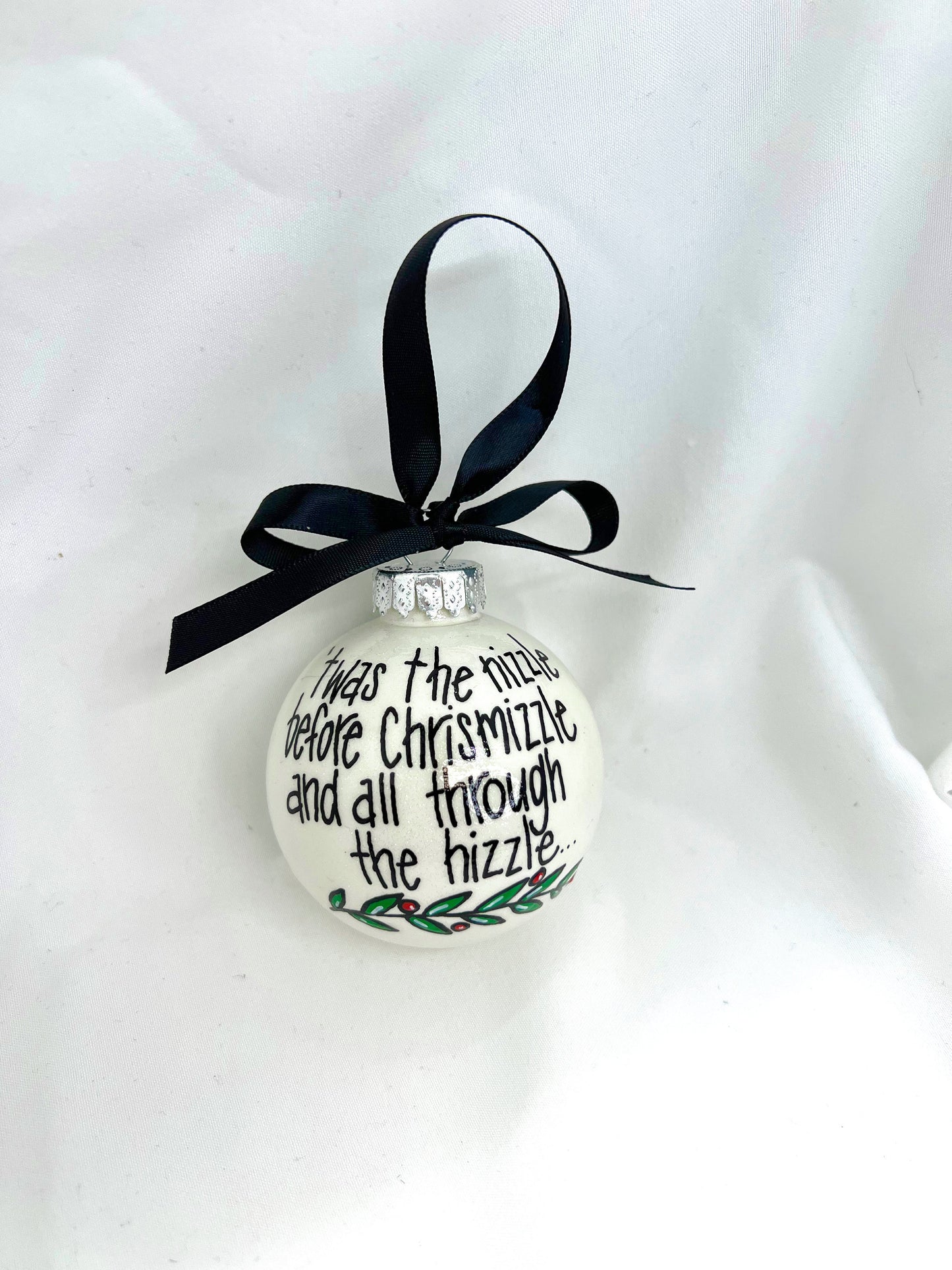 Chrisnizzle Ornament - Christmas Tree Cake, Christmas Ornament, Holiday Ornament, Looking Like a Snack, Christmas Cake, Ornament Exchange - Rhythms of Grace Creative