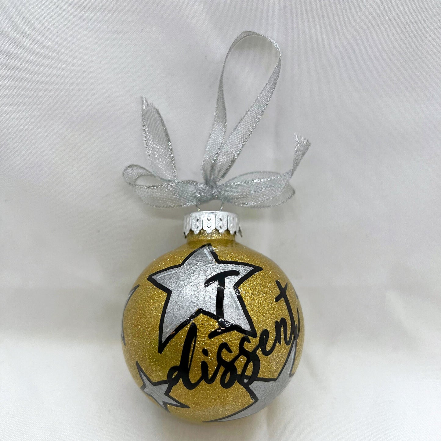 I Dissent Ornament - RGB Ornament, Christmas Ornament, Holiday Ornament, Dissent Ornament, Ornament Exchange, Feminism Ornament - Rhythms of Grace Creative