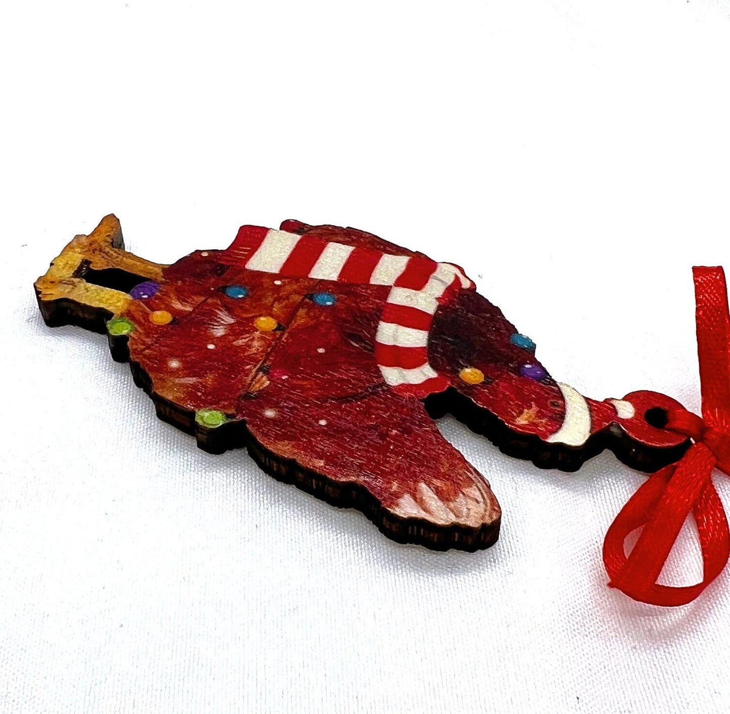 Cluckin' Cute 2024 Red Rooster Christmas Ornament - Personalize Your Holiday Cheer! - Rhythms of Grace Creative