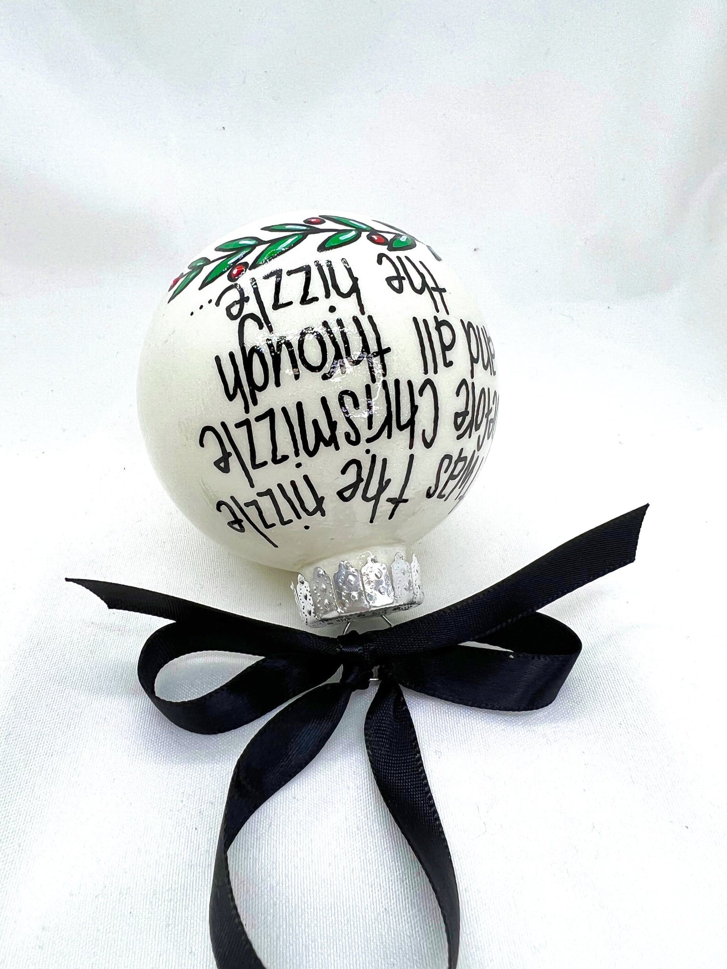 Chrisnizzle Ornament - Christmas Tree Cake, Christmas Ornament, Holiday Ornament, Looking Like a Snack, Christmas Cake, Ornament Exchange - Rhythms of Grace Creative