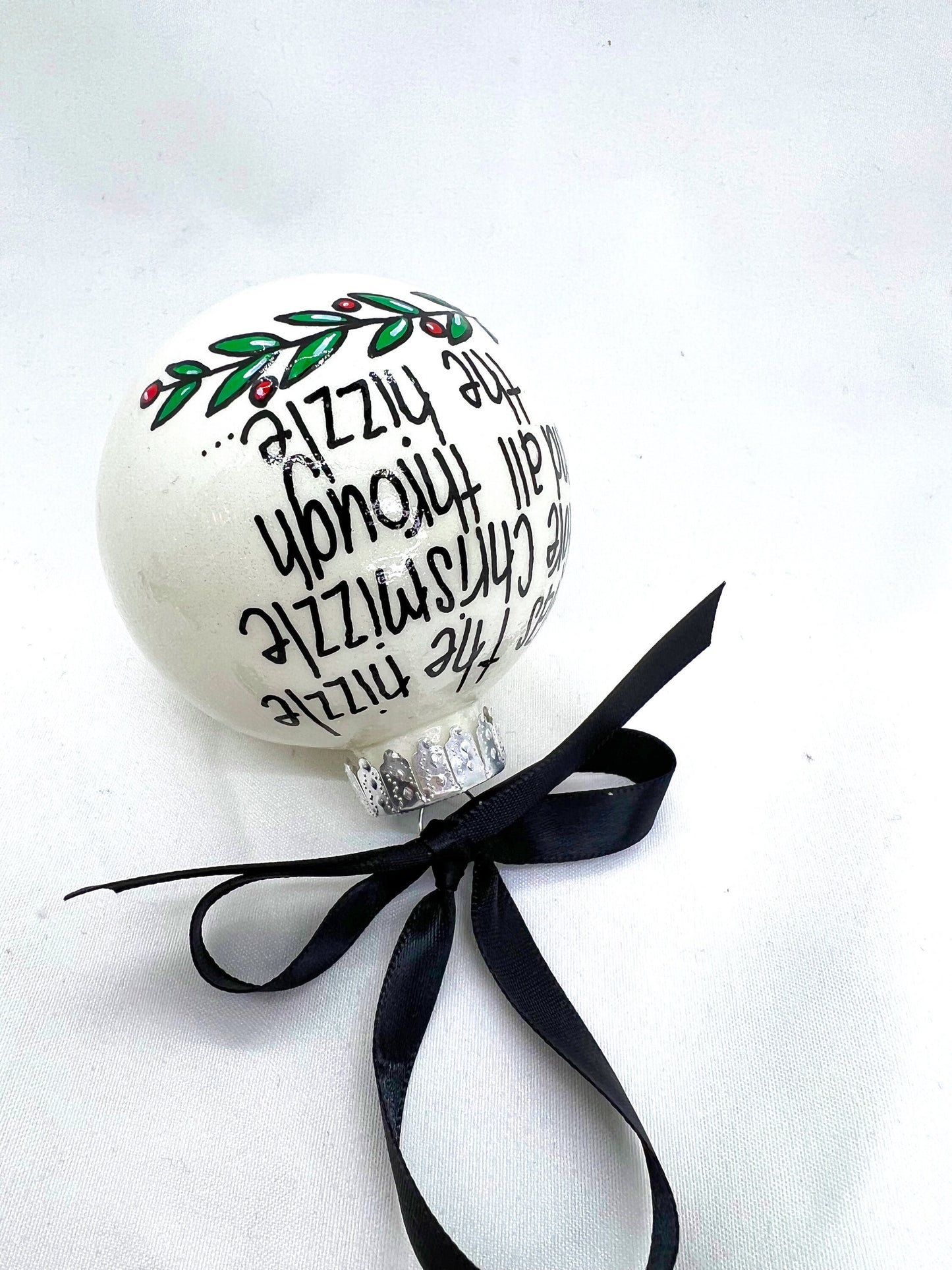 Chrisnizzle Ornament - Christmas Tree Cake, Christmas Ornament, Holiday Ornament, Looking Like a Snack, Christmas Cake, Ornament Exchange - Rhythms of Grace Creative