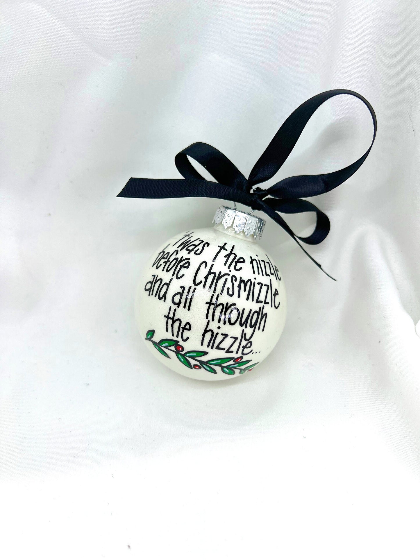 Chrisnizzle Ornament - Christmas Tree Cake, Christmas Ornament, Holiday Ornament, Looking Like a Snack, Christmas Cake, Ornament Exchange - Rhythms of Grace Creative