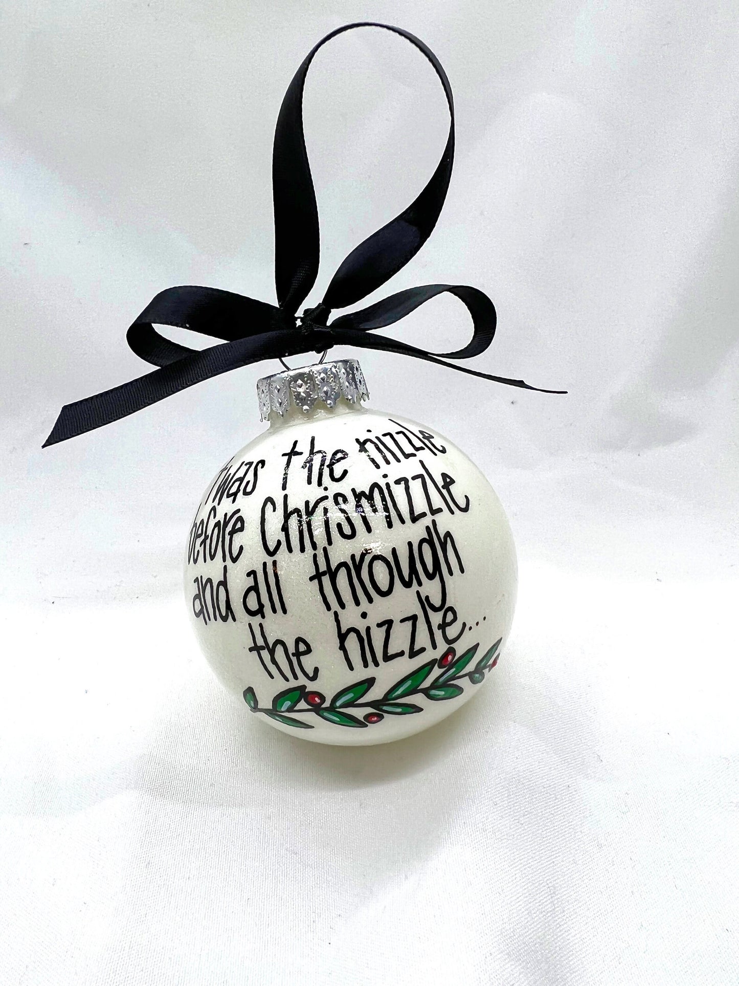 Chrisnizzle Ornament - Christmas Tree Cake, Christmas Ornament, Holiday Ornament, Looking Like a Snack, Christmas Cake, Ornament Exchange - Rhythms of Grace Creative