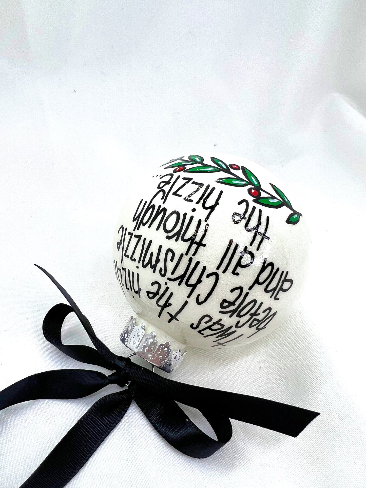 Chrisnizzle Ornament - Christmas Tree Cake, Christmas Ornament, Holiday Ornament, Looking Like a Snack, Christmas Cake, Ornament Exchange - Rhythms of Grace Creative