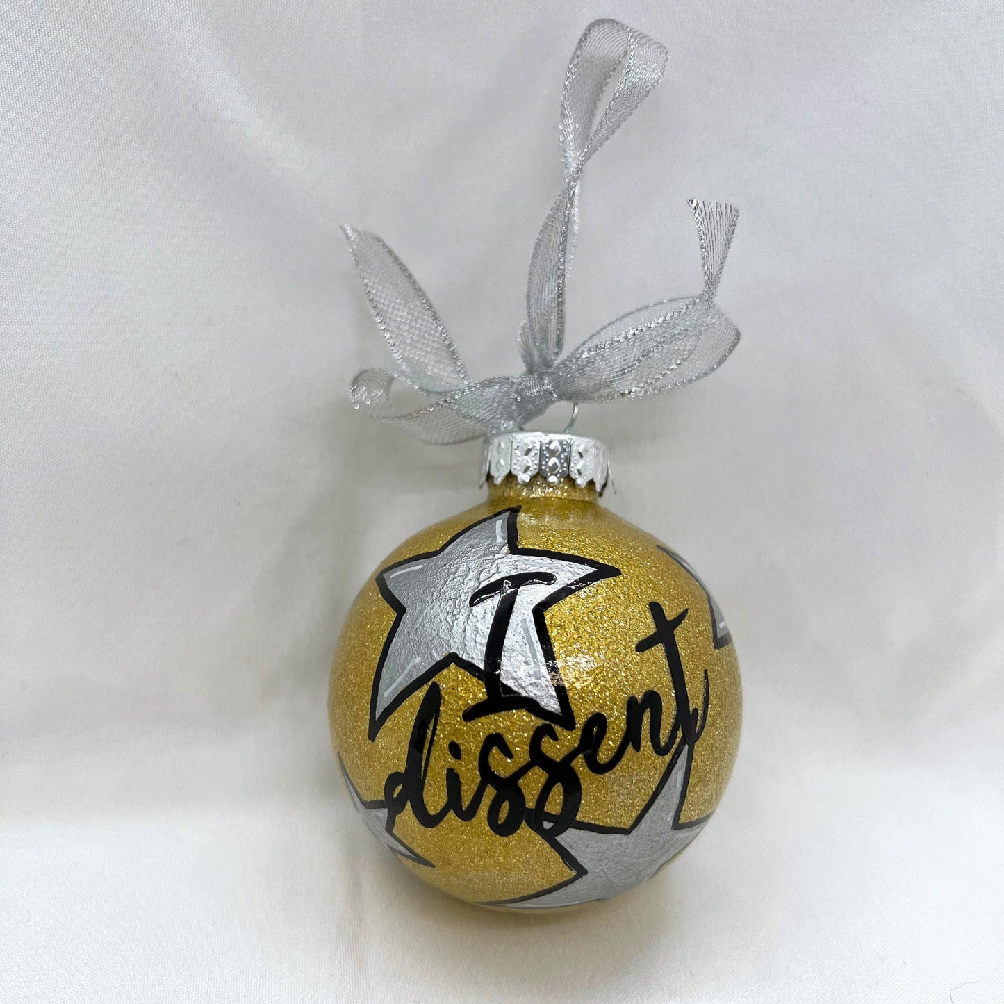 I Dissent Ornament - RGB Ornament, Christmas Ornament, Holiday Ornament, Dissent Ornament, Ornament Exchange, Feminism Ornament - Rhythms of Grace Creative