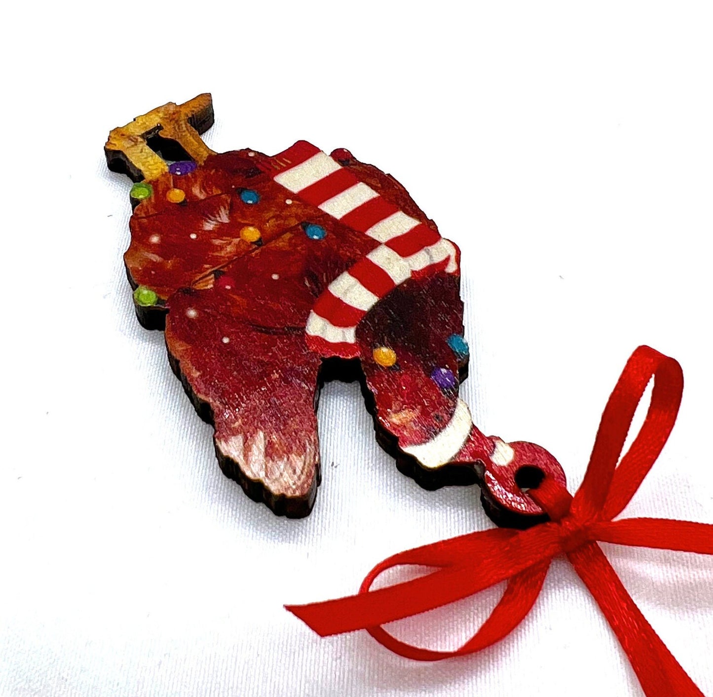 Cluckin' Cute 2024 Red Rooster Christmas Ornament - Personalize Your Holiday Cheer! - Rhythms of Grace Creative