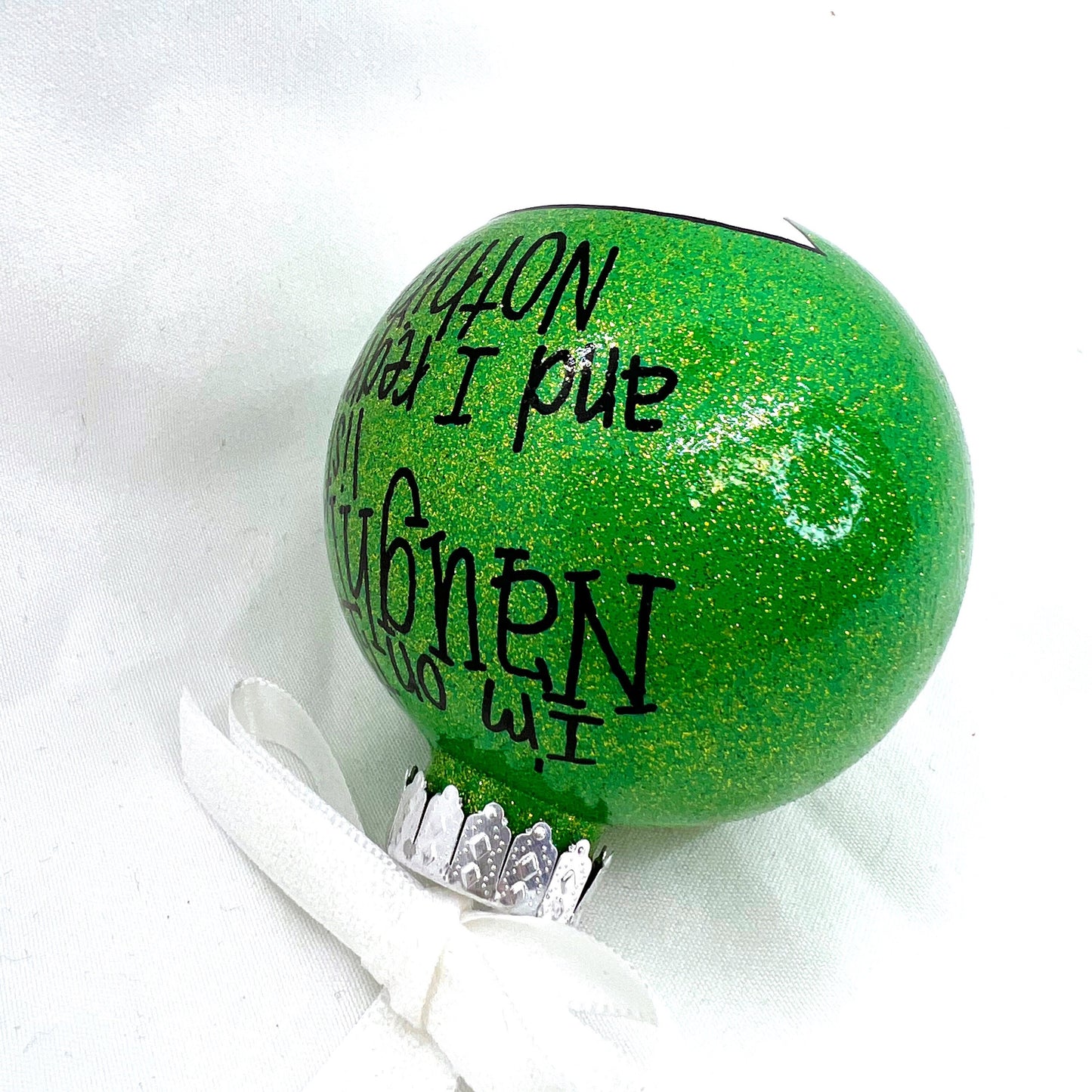 Naughty List Ornament - Christmas Ornament, Holiday Gift, Ornament Exchange, Stocking Stuffer, Personalized Ornament, Teenager Ornament - Rhythms of Grace Creative