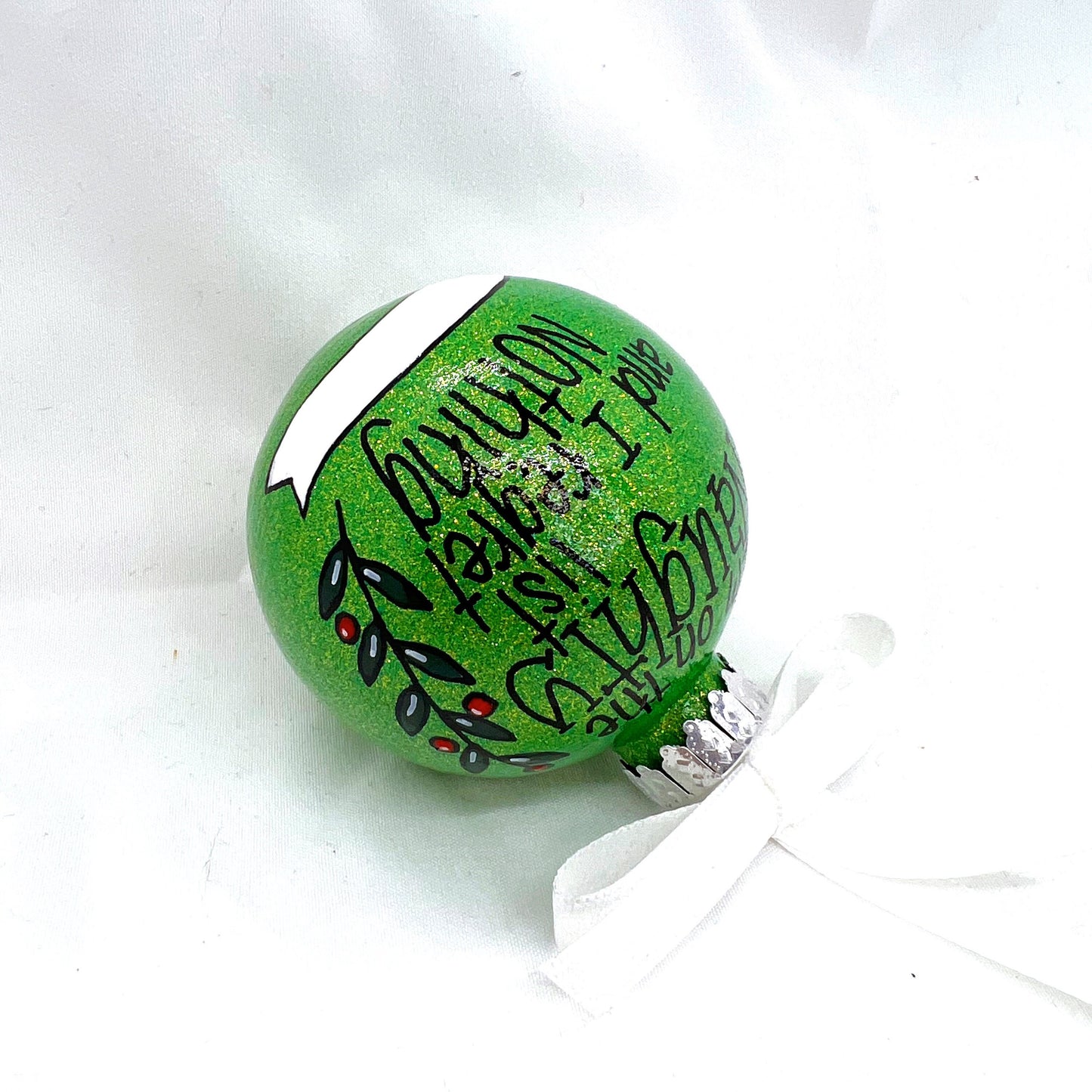 Naughty List Ornament - Christmas Ornament, Holiday Gift, Ornament Exchange, Stocking Stuffer, Personalized Ornament, Teenager Ornament - Rhythms of Grace Creative