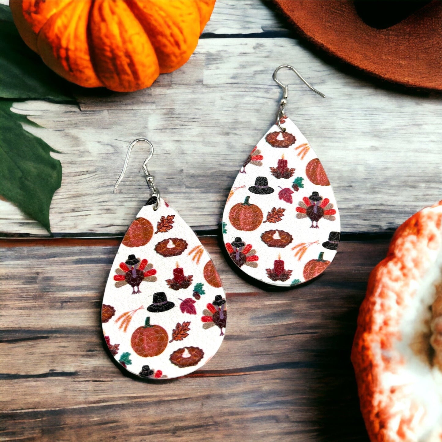 Gobble Gobble Glam: Turkey Teardrop Earrings for Thanksgiving Fun! 🦃 - Rhythms of Grace Creative