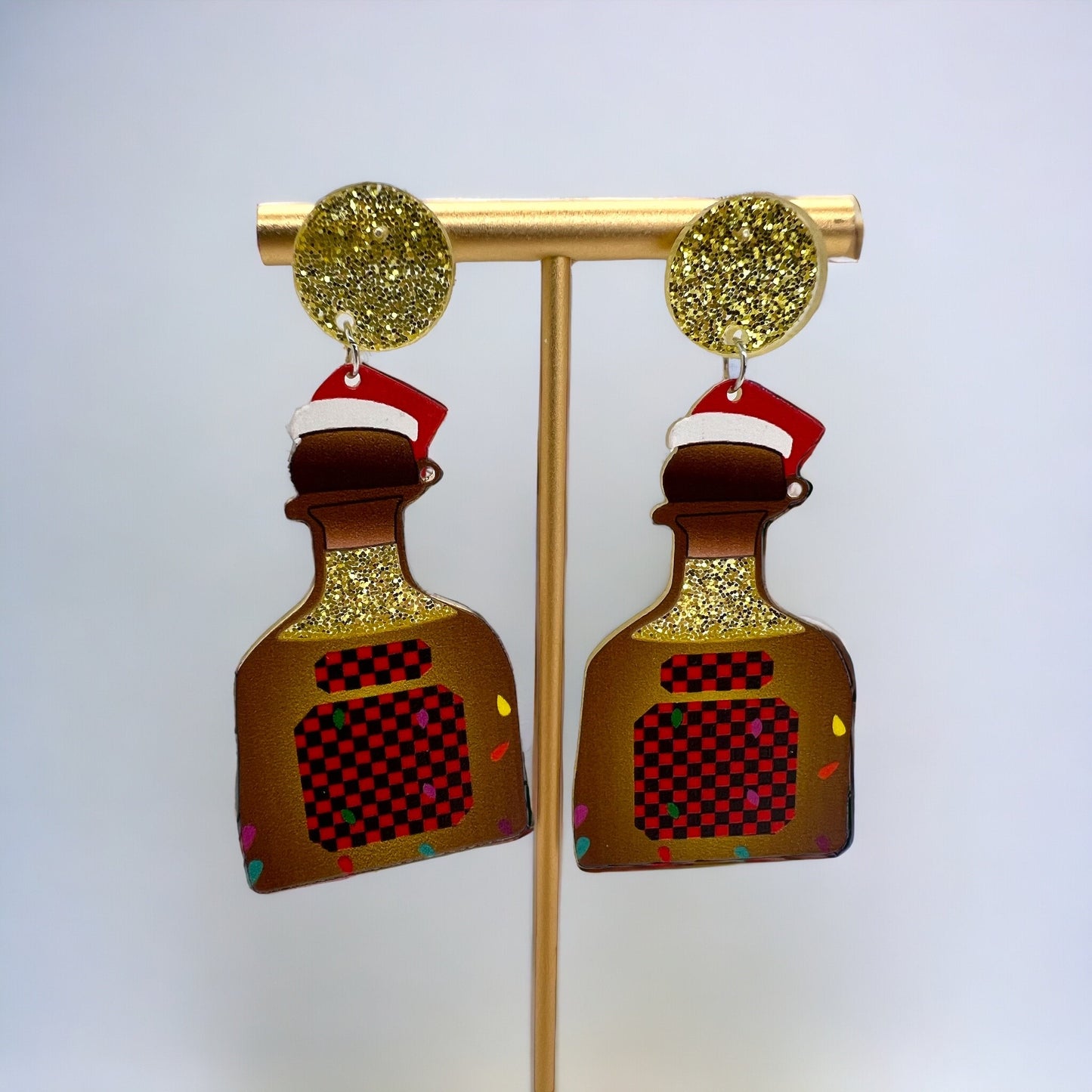 Sip into the Holiday Spirit with Christmas Tequila Earrings! 🎄 - Rhythms of Grace Creative