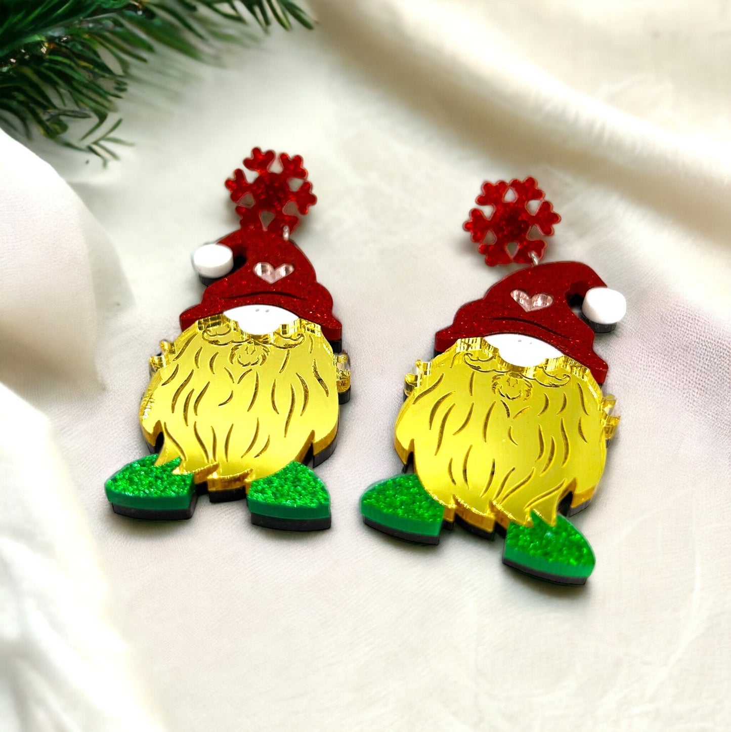Enchant Your Holidays with Whimsical Christmas Gnome Earrings! 🎄 - Rhythms of Grace Creative