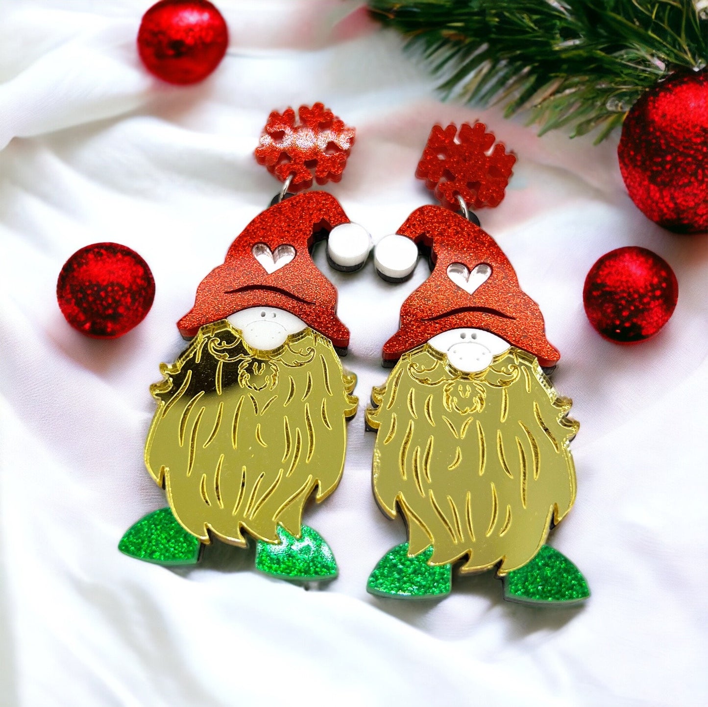 Enchant Your Holidays with Whimsical Christmas Gnome Earrings! 🎄 - Rhythms of Grace Creative