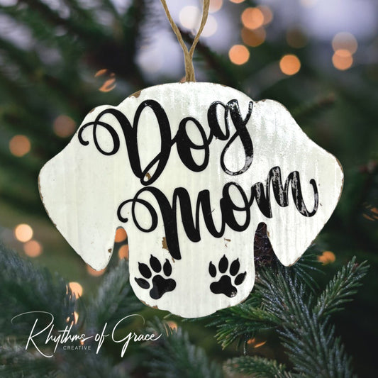 Dog Mom Ornament - Furbaby Ornament, Christmas Ornament, Holiday Ornament, Dog Mama, Fur Mom, Furmom, Dog Mom Gift