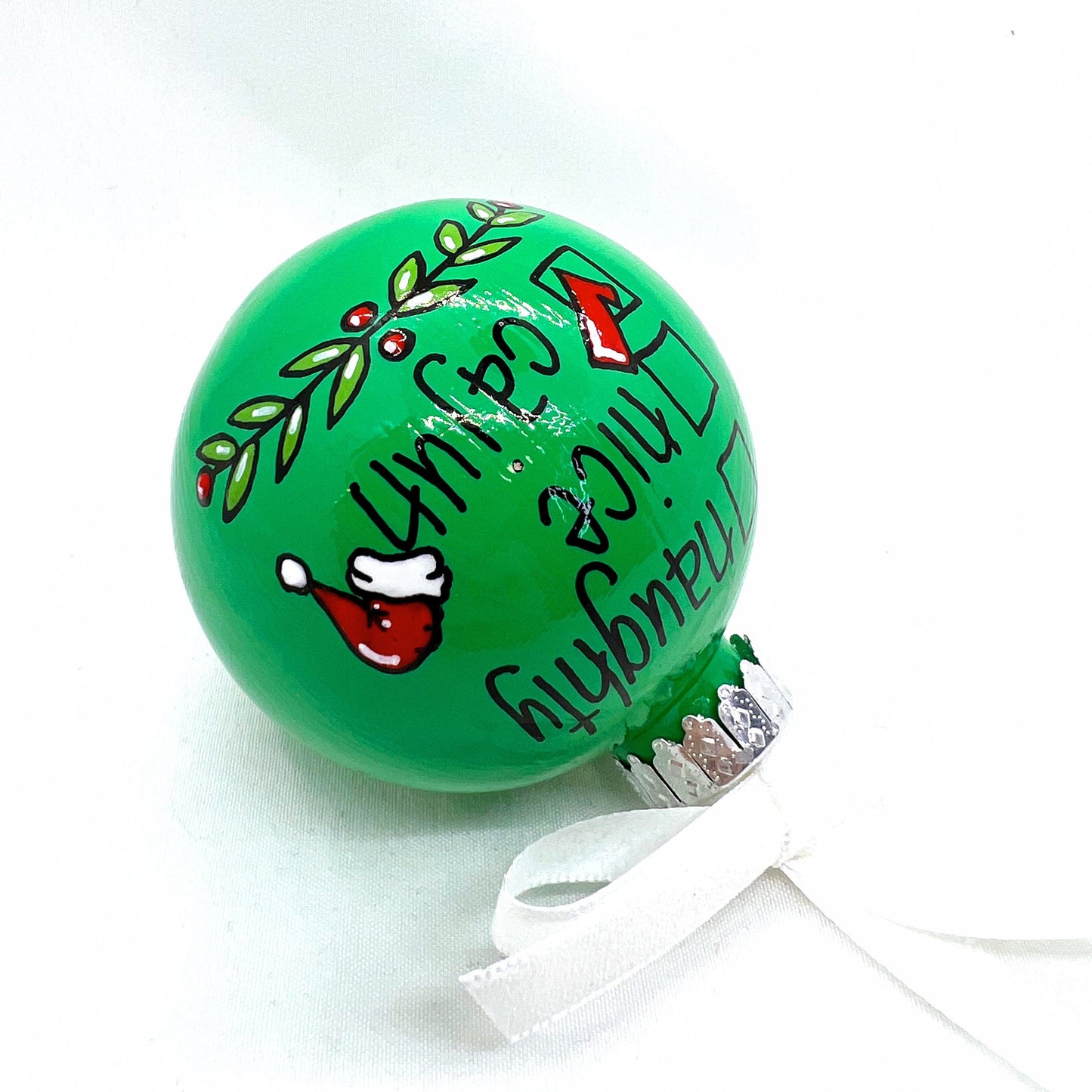 Cajun Ornament - Louisiana Ornament, Christmas Ornament, Holiday Ornament, Cajun Gift, Naughty or Nice, Ornament Exchange - Rhythms of Grace Creative