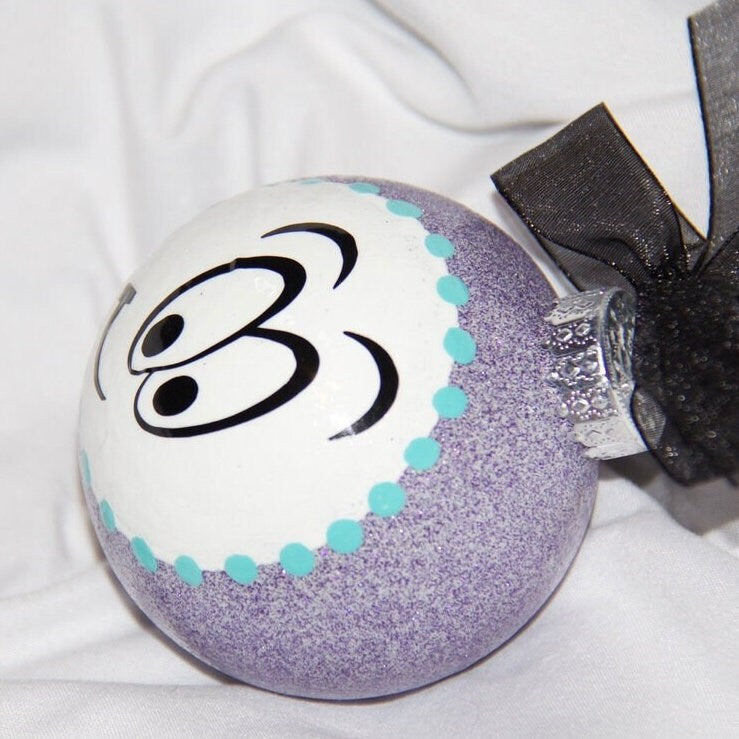 Smiley Face Ornament - Emoji Ornament, Christmas Ornament, Holiday Ornament, Naughty or Nice, Ornament Exchange, Cartoon Character - Rhythms of Grace Creative