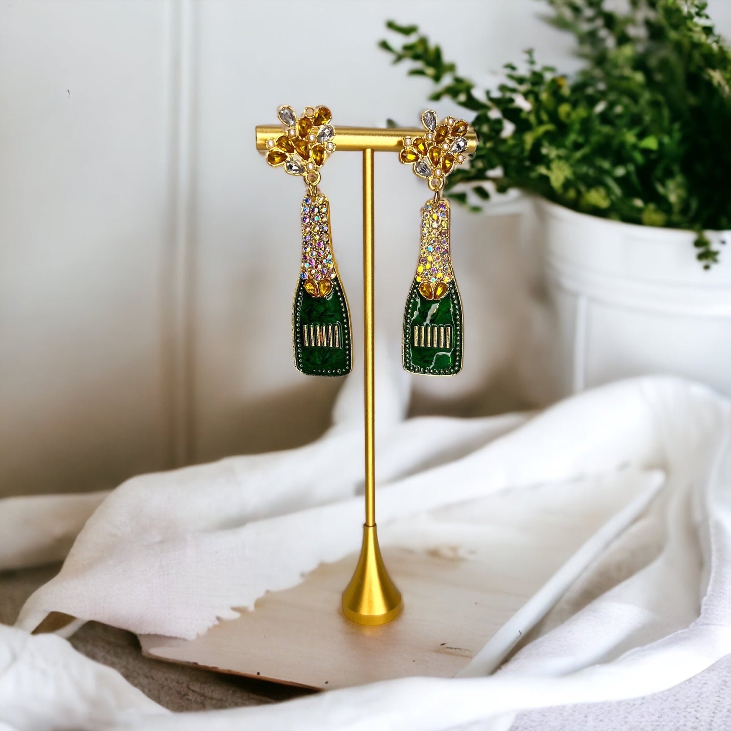 Celebrate in Style with Our Champagne Earrings! š„ - Rhythms of Grace Creative