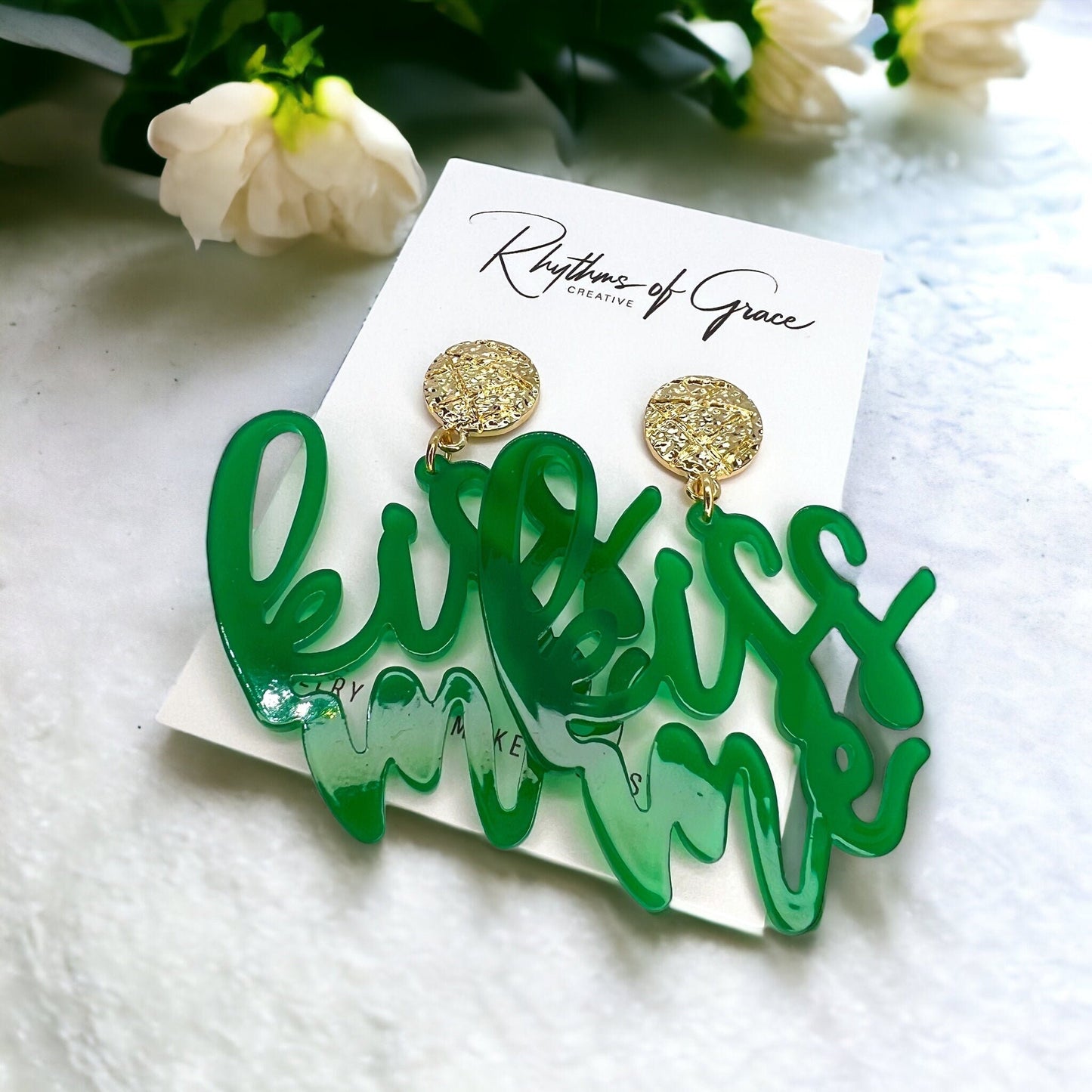 Kiss Me Earrings - Your Lucky Charm for St. Patrick's Day! ๐ - Rhythms of Grace Creative