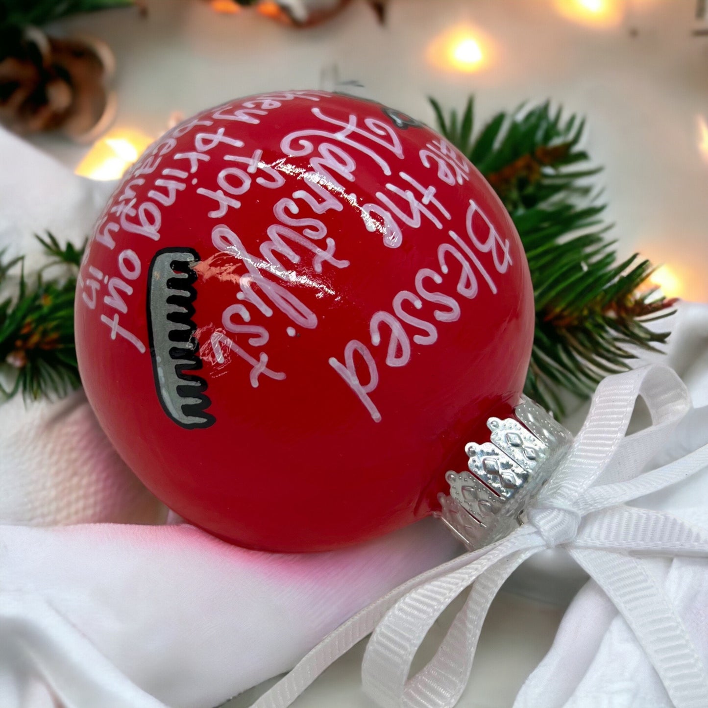 Hairstylist Ornament - Hairsylist Gift, Stylist Ornament, Christmas Ornament, Holiday Ornament, Beautician Ornament, Barber Gift, Hair Salon - Rhythms of Grace Creative