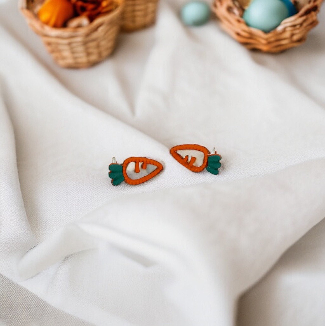 Jump into Spring: Adorable Carrot Easter Studs for Your Festive Flair! - Rhythms of Grace Creative