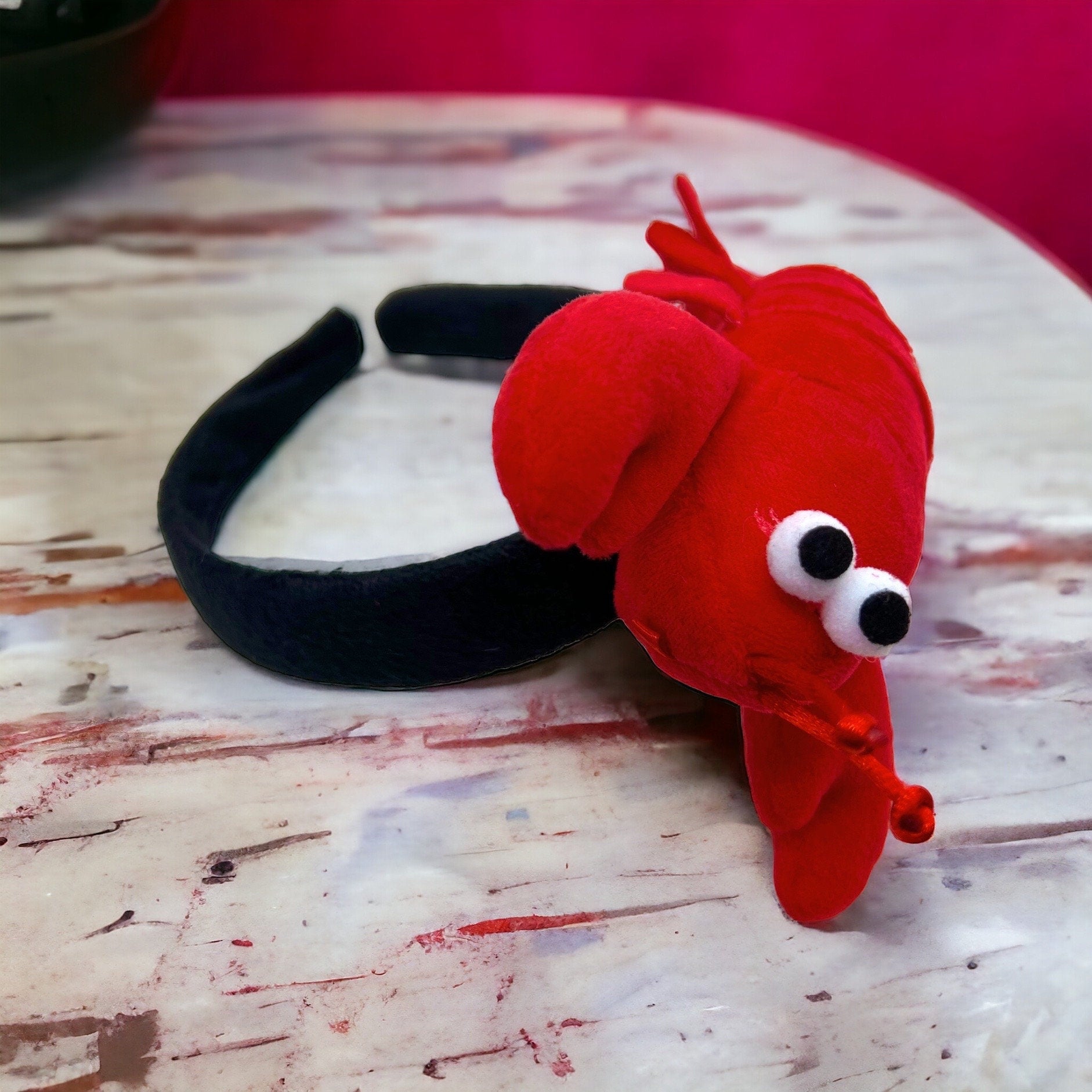 Crawfish Headband, Crawfish Boil, Mardi Gras Headpiece, Mardi Gras Accessories, Lobster Headband, New Orleans, Cajun Headband, Crab Headband