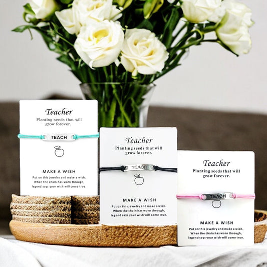 Teacher Wish Bracelet – A Thank You from the Heart! - Rhythms of Grace Creative