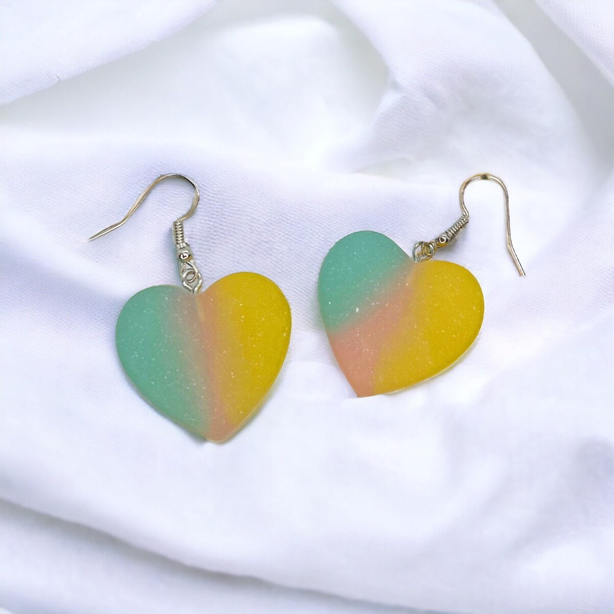 Pastel Heart Dangle Earrings - Your New Favorite Accessories! đź’– - Rhythms of Grace Creative
